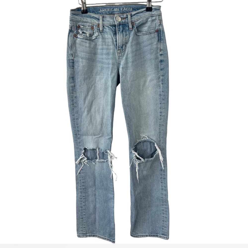 American Eagle Outfitters Women's 90s bootcut Ripped Jeans